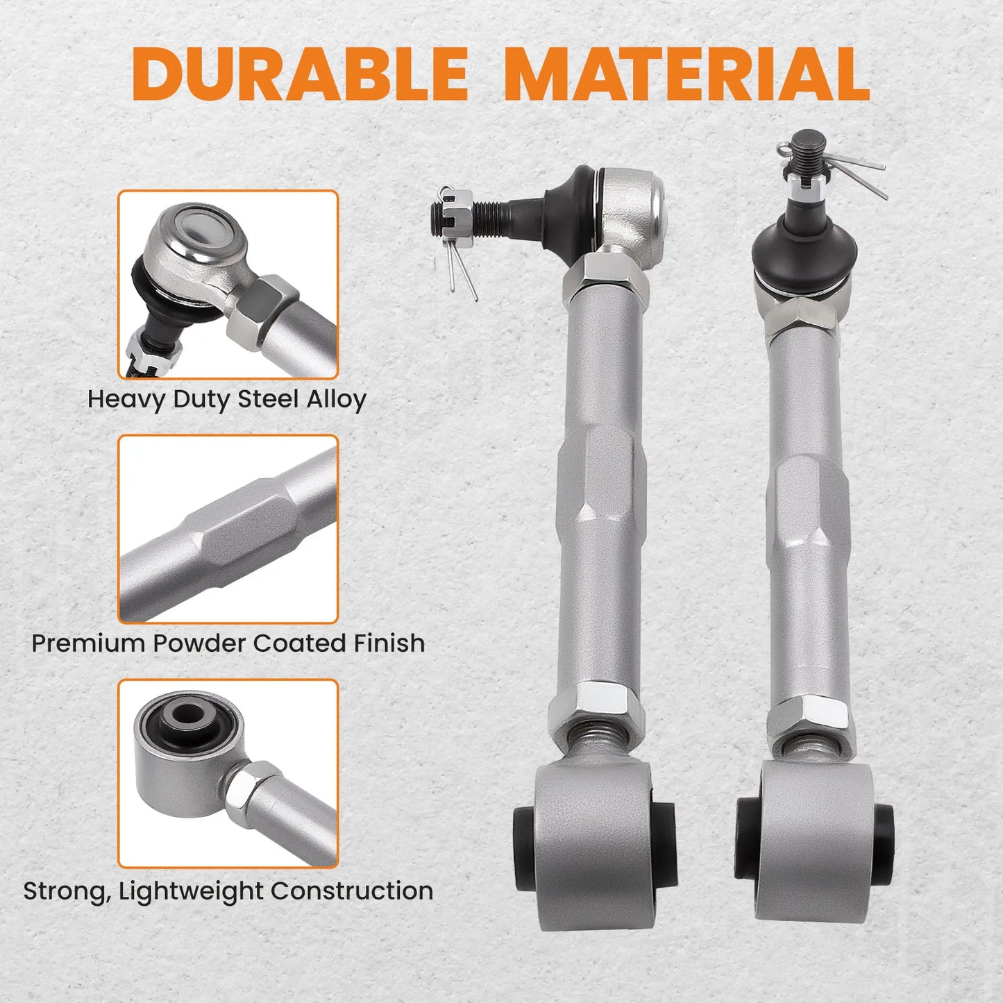 1 Pair Adjustable Rear Toe Control Arms Sets for Lexus IS200 IS300 GS430 2000-2005