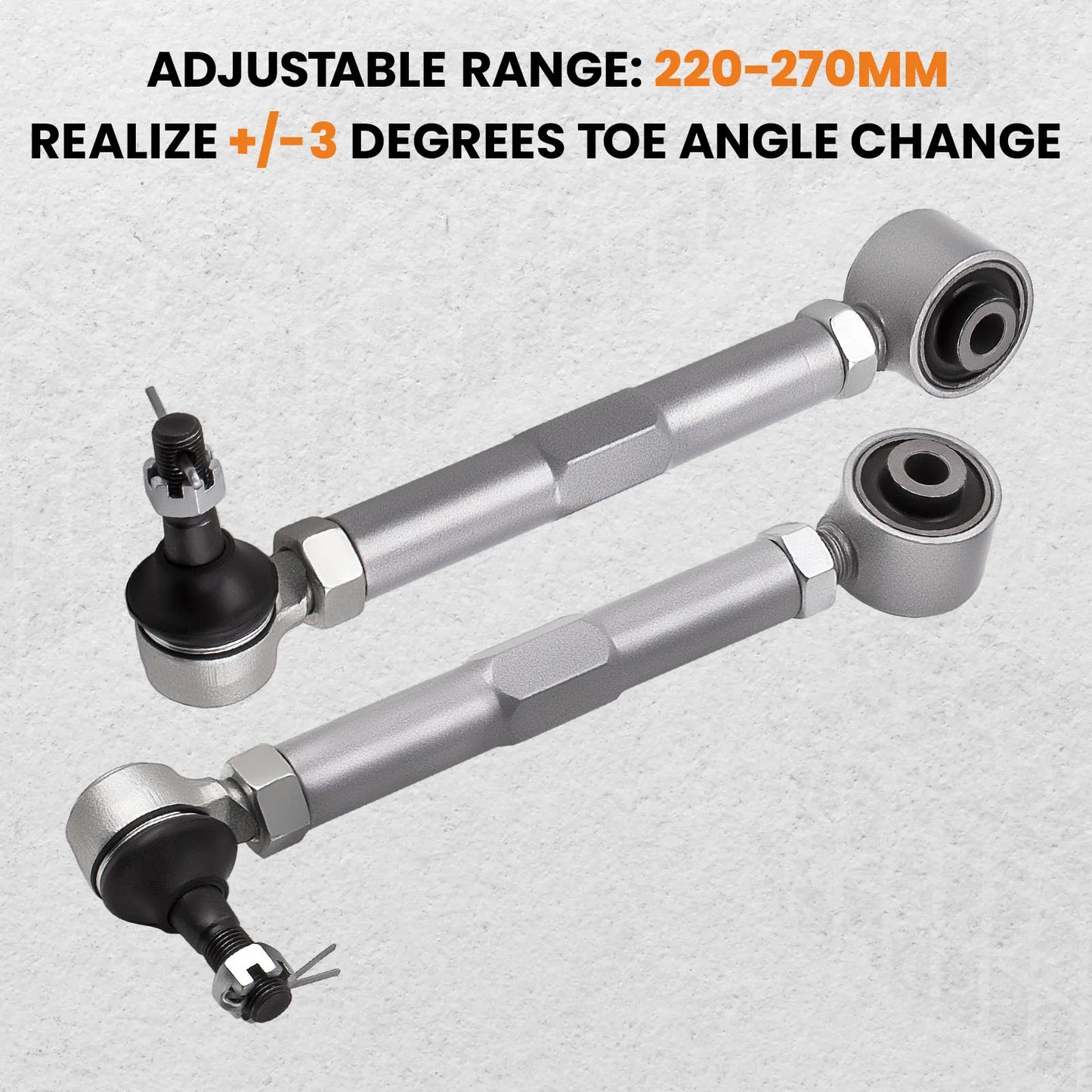1 Pair Adjustable Rear Toe Control Arms Sets for Lexus IS200 IS300 GS430 2000-2005