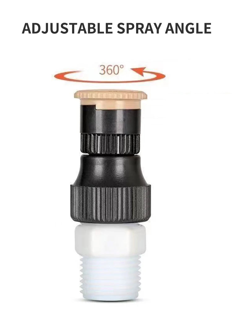 Garden Sprinkler 360° Rotation Irrigation Watering System Agriculture Ground Automatic Tube Adjustable Plug Buried Atomization