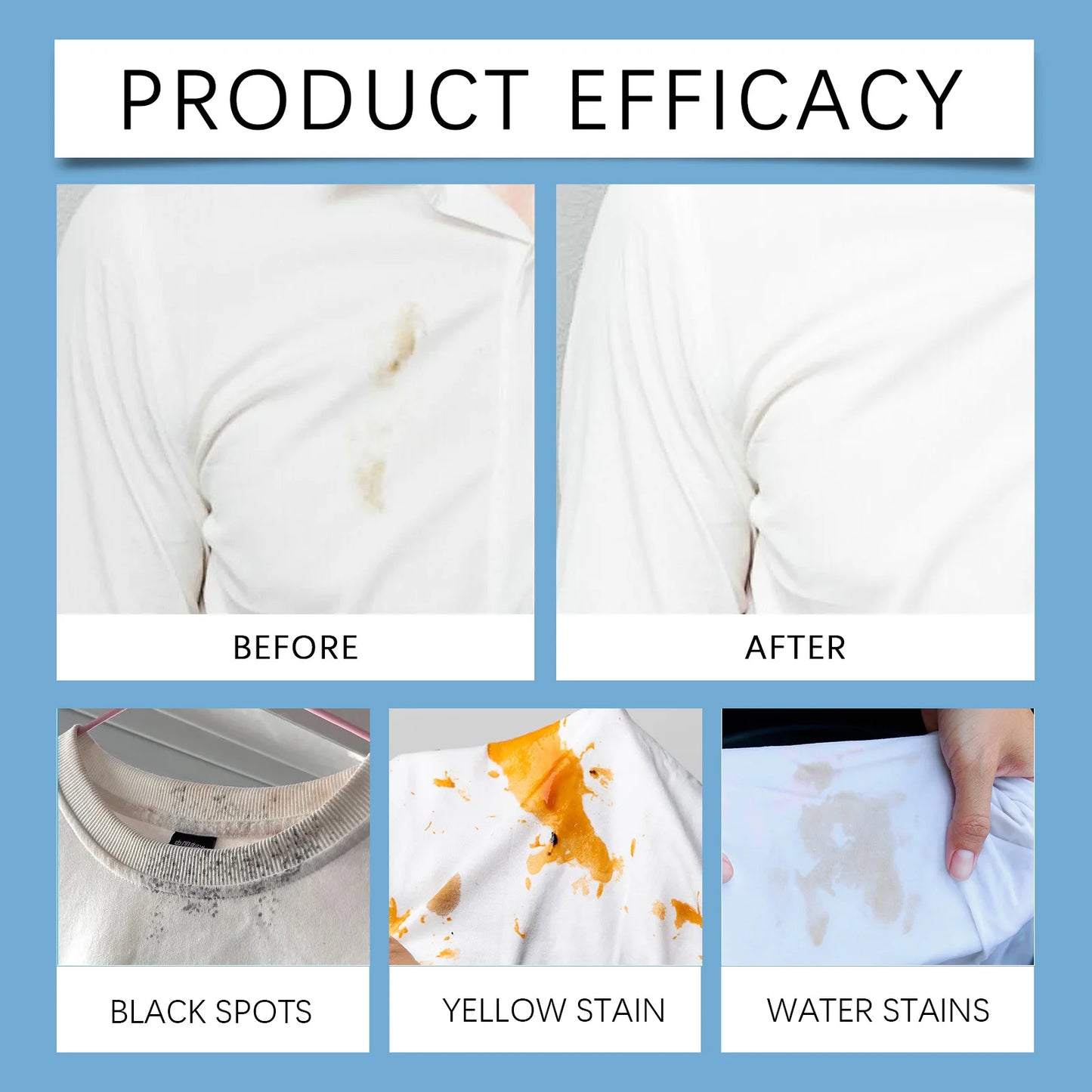 Laundry Decontamination Spray Effectively Cleans Stubborn Stains Removes Odor And Yellows Easy to Rinse No Irritation No Residue
