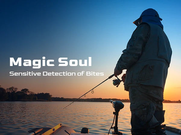 HANDING Magic Soul Spinning Rod, Toray 30+36T Carbon Fiber Tournament-Grade Fishing Rod, Fuji Alconite Guides, Fast Action Rod