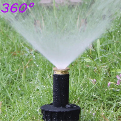 1/2" Thread Pop Up Sprinklers 90/180/360 Degree Automatic Stretching Scattering Sprinkler Garden Lawn Grassland Buried Nozzle
