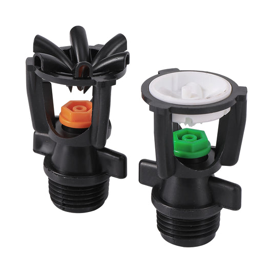 1/2" Male Thread Rotating Sprinklers Irrigation Water Spray Sprinkler  Lawn 360° Rotary Watering Nozzles garden watering system