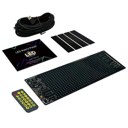 APP Control LED Display Screen Super Bright LED Matrix Pixel Panel IP65 Waterproof Flexible LED Car Sign for Restaurant Car Shop