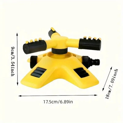 360 Degree Automatic Rotating Sprinkler Head For Nursery Irrigation, Rotating Three-way Sprinkler Series Sprinkler