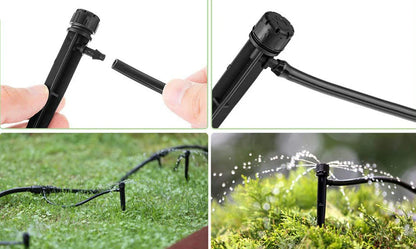 10Pcs 8 Hole Spiked Dripper Adjustable Sprinkler Drip Irrigation Staked Emitters Garden Greenhouse Horticulture Watering Device
