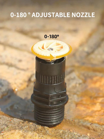 Garden Sprinkler 360° Rotation Irrigation Watering System Agriculture Ground Automatic Tube Adjustable Plug Buried Atomization