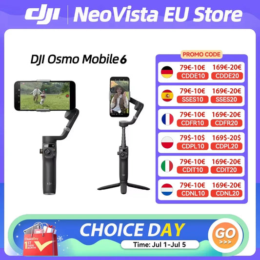 DJI Osmo Mobile 6 OM 6 Handheld Gimbal 3-Axis Stabilization ActiveTrack 5.0 Built-In Extension Rod Original Brand New in stock