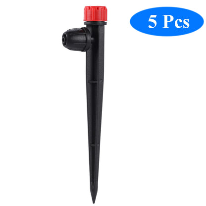 5/20/50/100Pcs 360° Scattering Sprinkler Watering Dripper Garden Farming Flower Lawn Irrigation Nozzle Locked Connect 1/4 Hose