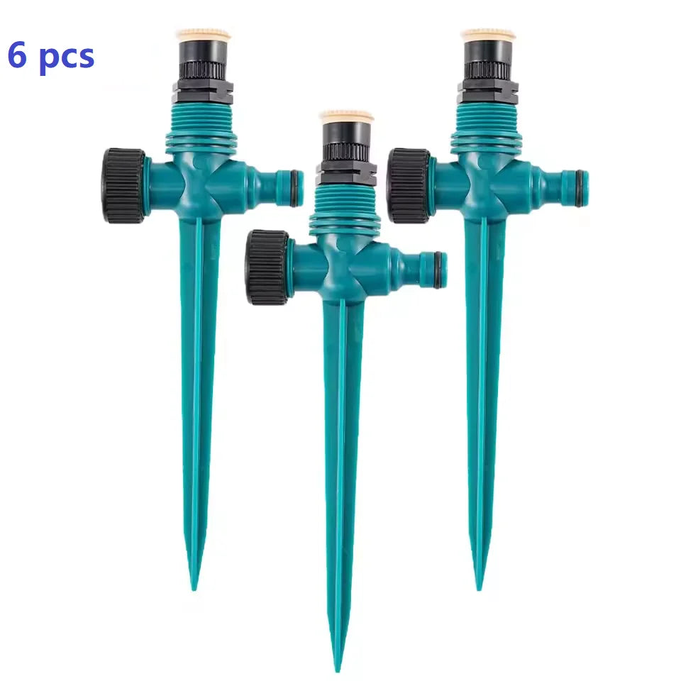 Garden Sprinkler 360° Rotation Irrigation Watering System Agriculture Ground Automatic Tube Adjustable Plug Buried Atomization