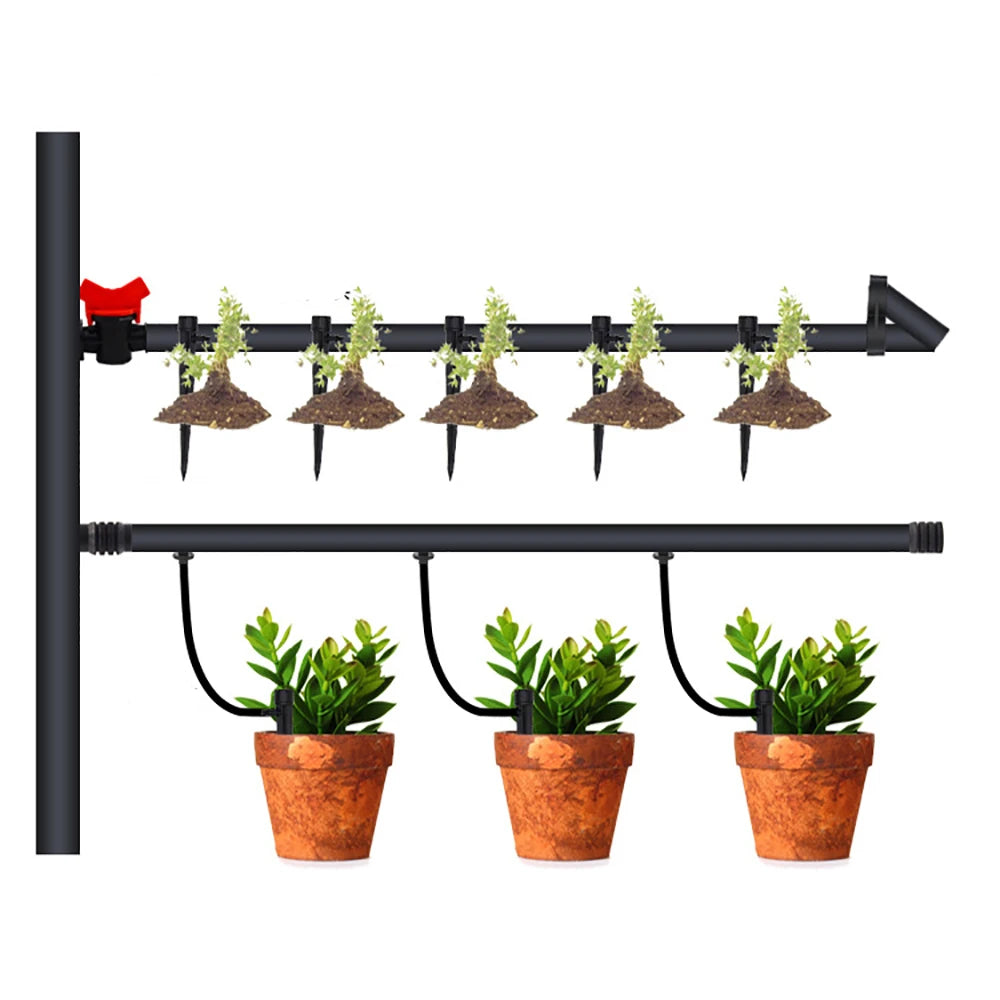 10Pcs 8 Hole Spiked Dripper Adjustable Sprinkler Drip Irrigation Staked Emitters Garden Greenhouse Horticulture Watering Device