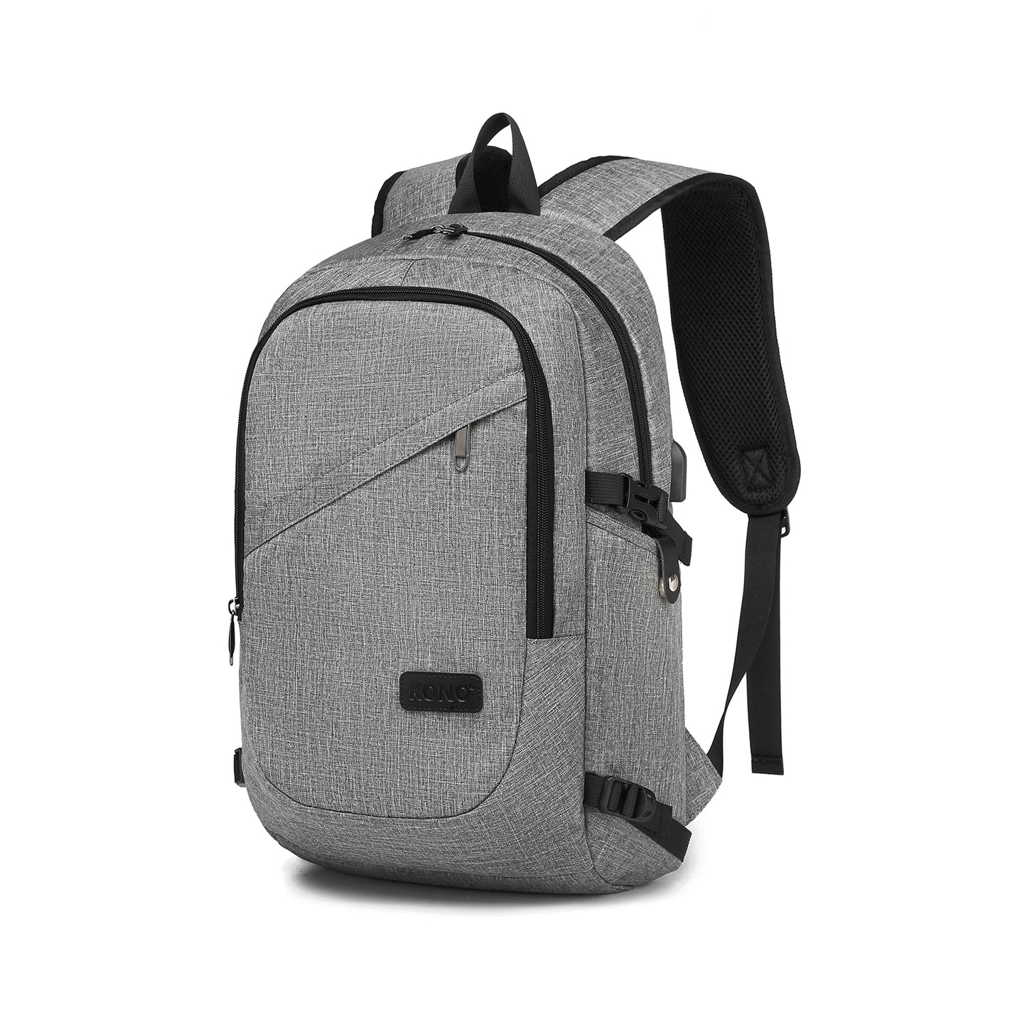 Kono anti-theft laptop backpack for travel business work and computer safety design for laptop up to 15.6 inches