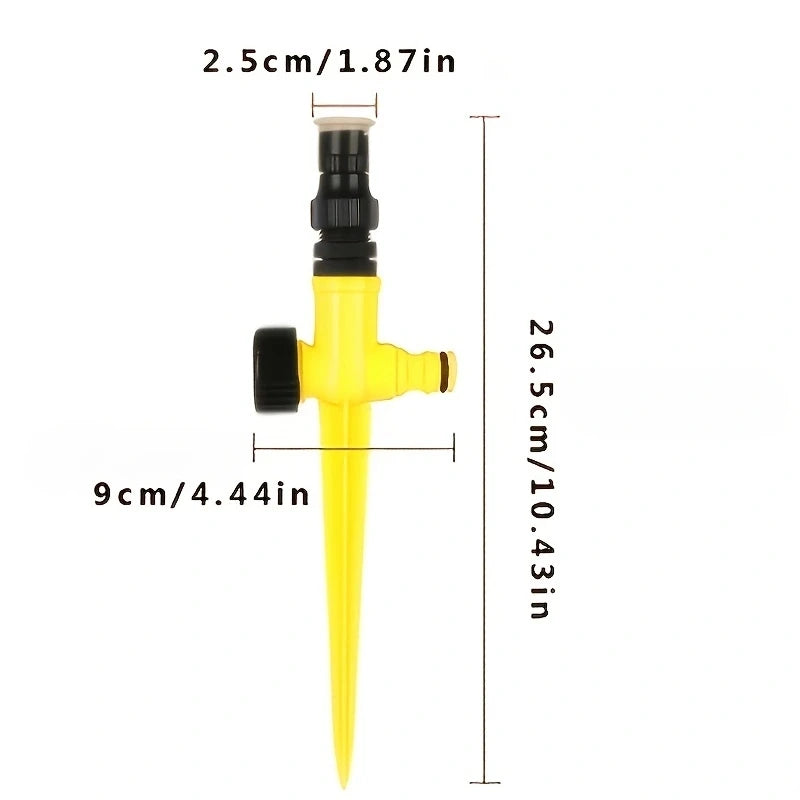 1PC 360 Degree Rotary Plug-in Sprinkler For Farmland Irrigation, Atomization, Lawn Watering Flower Watering, And Greening Nozzle