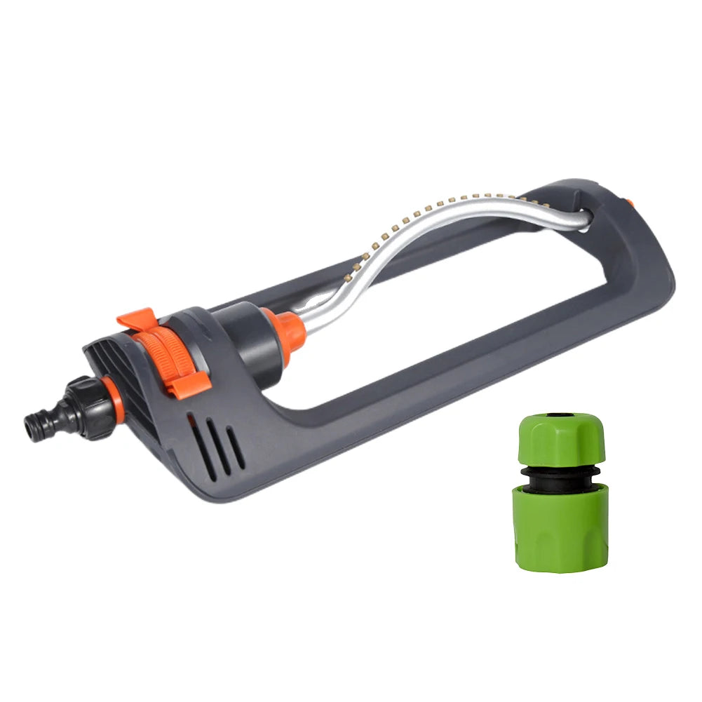 Oscillating Sprinkler Indestructible Rustproof Automatic Swing Irrigation Sprinkler 4 Modes for Large Lawn Yard and Garden Gass