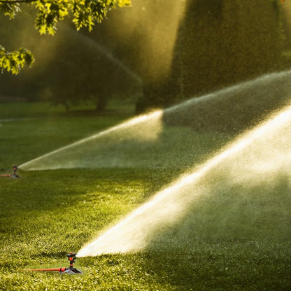Upgraded 360° Automatic Rotating Garden Irrigation Water Sprinklers Large Area Coverage Adjustable Angle Lawn Yard Irrigation