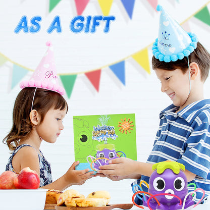 Summer Water Toy Sprinkler Rotating Spray Outdoor Games for Kids Garden Octopus Backyard Yard Cartoon Splash Baby Bath Toys Gift