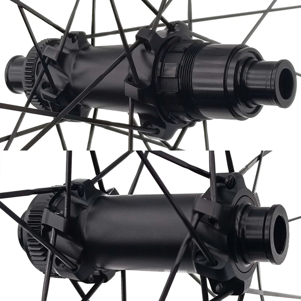 UCI CSC Ultralight Road bike Carbon Wheels 700C Center Lock 54T Ratchet System Hub Disc 35 to 58mm deep for Gravel Bicycle 1280g