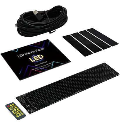 APP Control LED Display Screen Super Bright LED Matrix Pixel Panel IP65 Waterproof Flexible LED Car Sign for Restaurant Car Shop