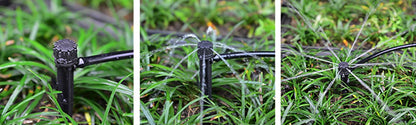10Pcs 8 Hole Spiked Dripper Adjustable Sprinkler Drip Irrigation Staked Emitters Garden Greenhouse Horticulture Watering Device