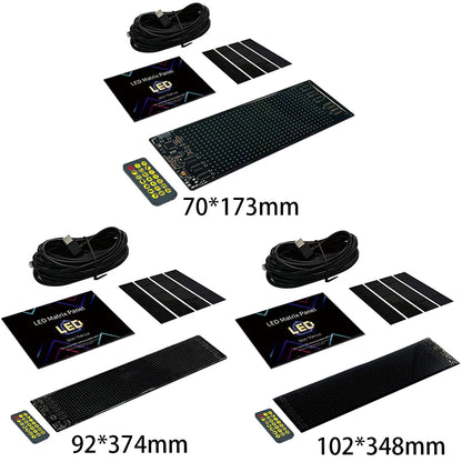 APP Control LED Display Screen Super Bright LED Matrix Pixel Panel IP65 Waterproof Flexible LED Car Sign for Restaurant Car Shop