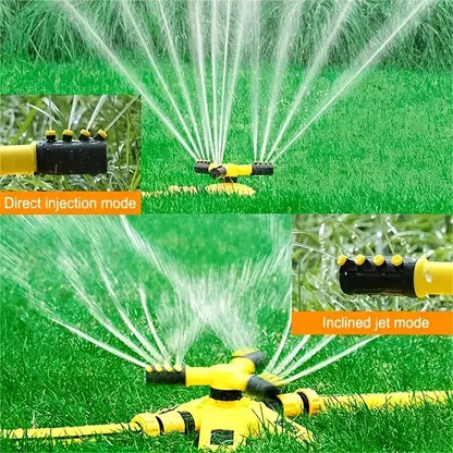 360 Degree Automatic Rotating Sprinkler Head For Nursery Irrigation, Rotating Three-way Sprinkler Series Sprinkler