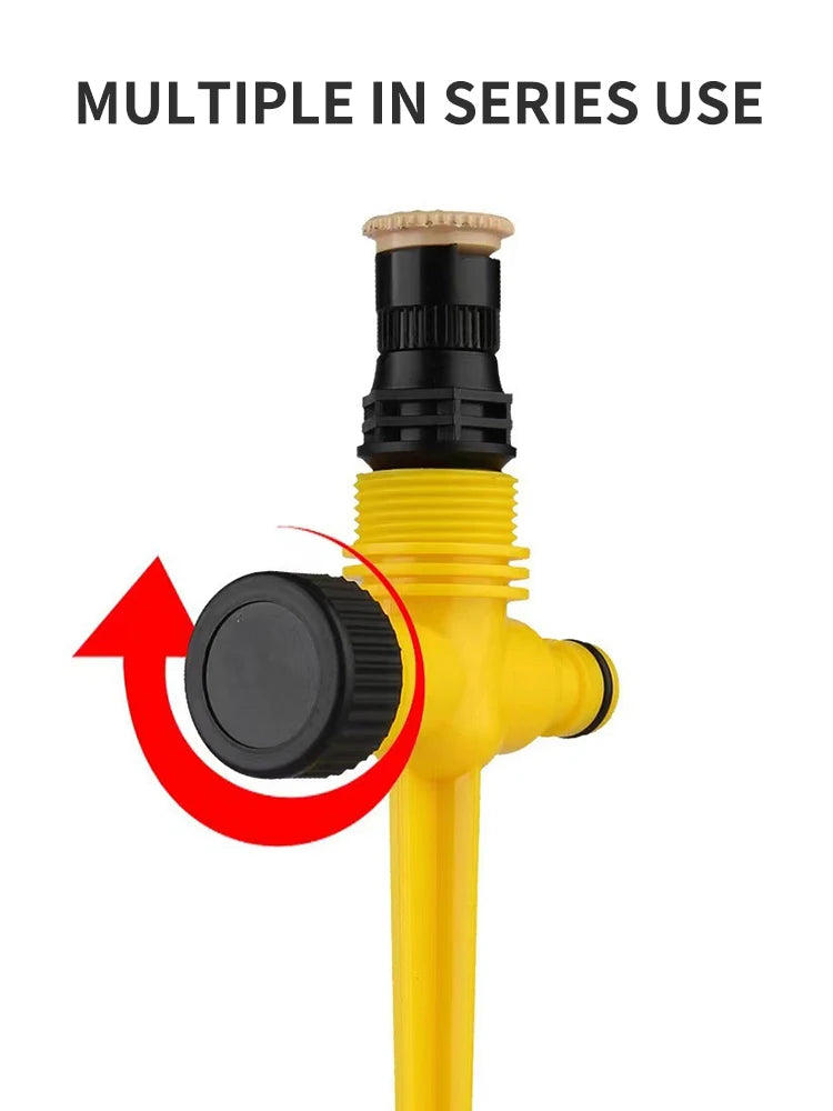 Garden Sprinkler 360° Rotation Irrigation Watering System Agriculture Ground Automatic Tube Adjustable Plug Buried Atomization