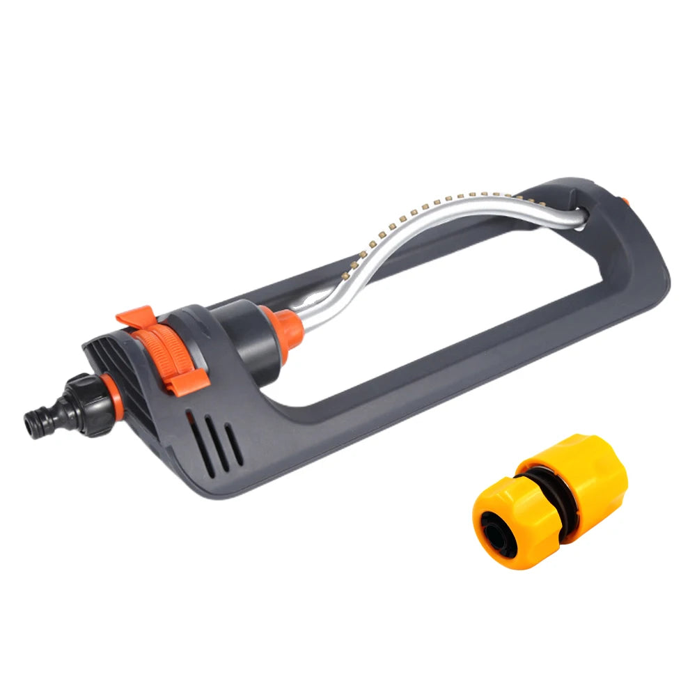 Oscillating Sprinkler Indestructible Rustproof Automatic Swing Irrigation Sprinkler 4 Modes for Large Lawn Yard and Garden Gass