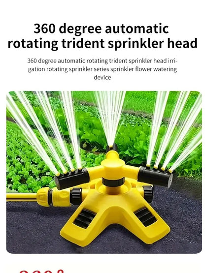 360 Degree Automatic Rotating Sprinkler Head For Nursery Irrigation, Rotating Three-way Sprinkler Series Sprinkler