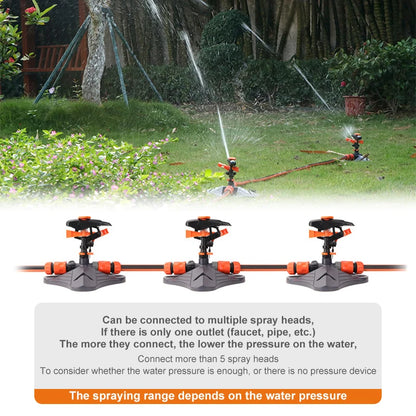 Upgraded 360° Automatic Rotating Garden Irrigation Water Sprinklers Large Area Coverage Adjustable Angle Lawn Yard Irrigation