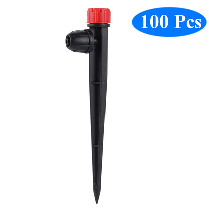 5/20/50/100Pcs 360° Scattering Sprinkler Watering Dripper Garden Farming Flower Lawn Irrigation Nozzle Locked Connect 1/4 Hose